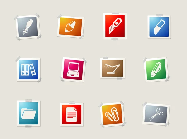 Office vector icons — Stock Vector