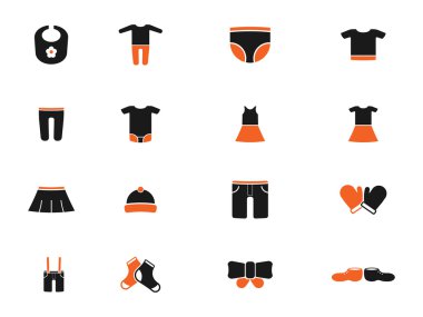 Sadece simgeleri bebek elbise