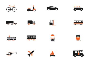 Ulaşım sadece simgeleri