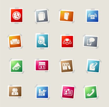 iş basit vektör ikonlar