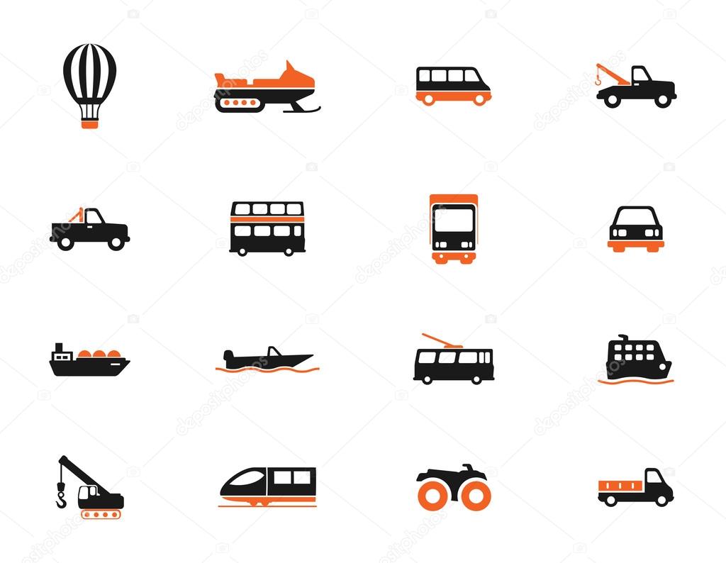 Transportation simply icons