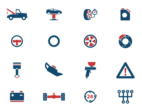 Service de voiture tout simplement icônes — Image vectorielle