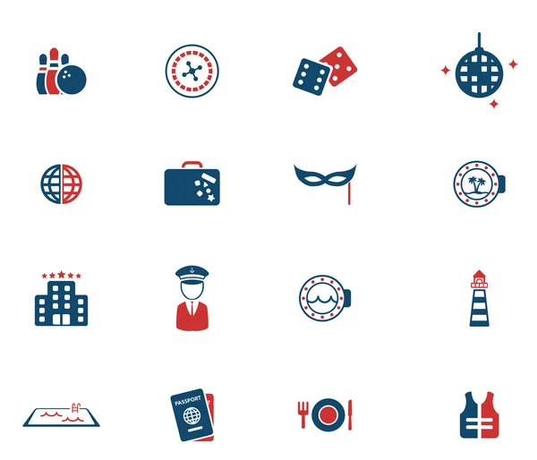 Cruise simply icons — Stock Vector