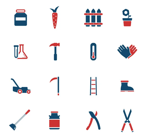 Garden tools simply icons — Stock Vector