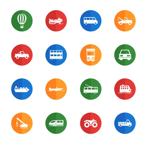 Transportation simply icons — Stock Vector