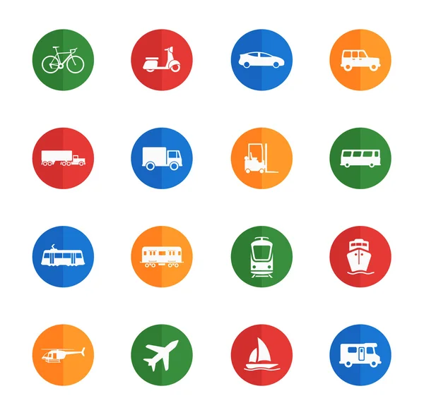 Transport einfach Symbole — Stockvektor