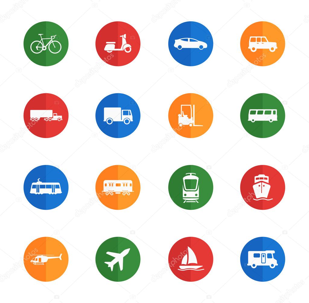 Transportation simply icons