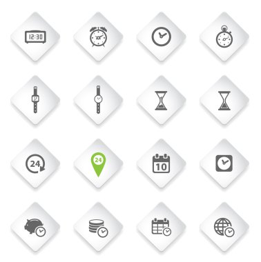 Sadece simgeleri zaman