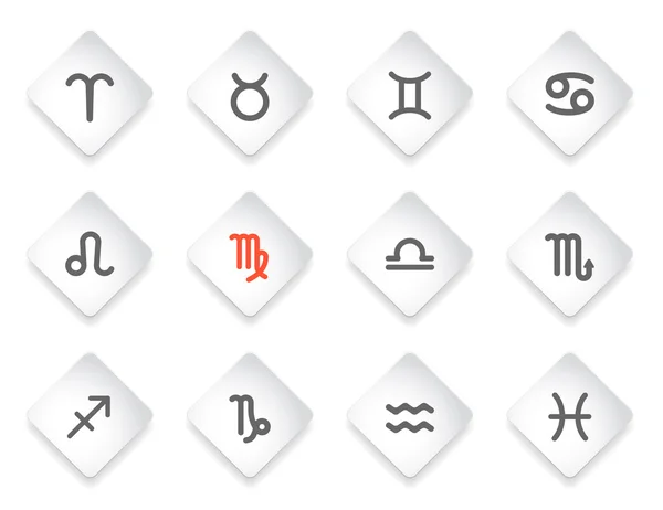 Zodyak Icons set — Stok Vektör