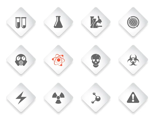 Science icons set — Stock Vector