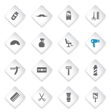 Berber Dükkanı sadece simgeleri