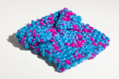 son derece ayrıntılı beyaz zemin üzerine yün, İpek eşarp