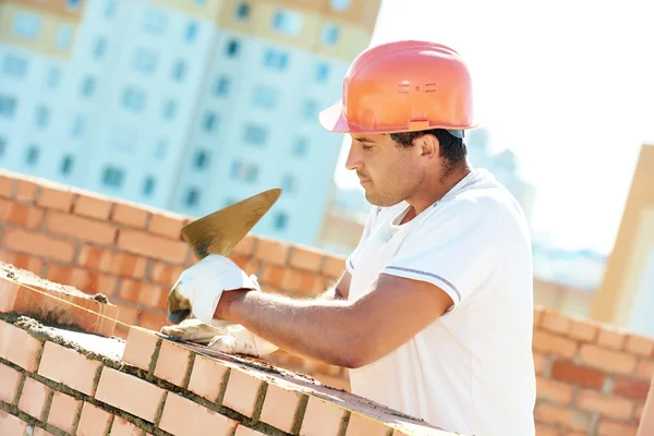 Konstruktion arbetaren murare — Stockfoto