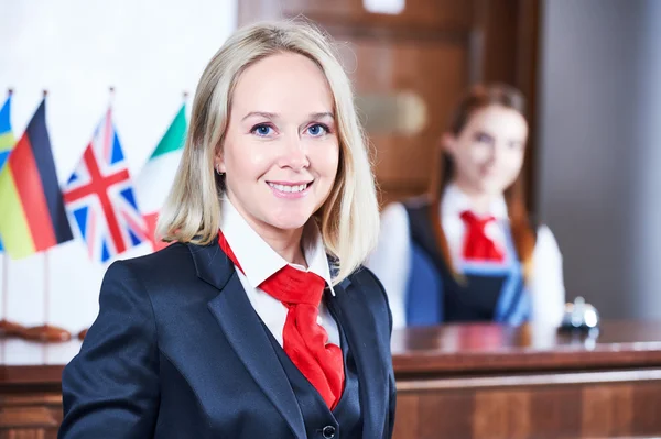 Hotel reception worker — Stock Photo, Image
