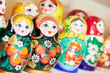 geleneksel Rus ahşap iç içe bebek