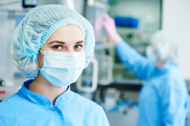 Pharmaceutics. Worker operator portrait