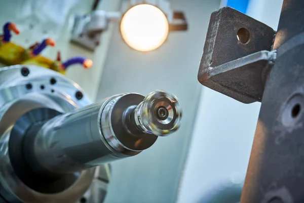 CNC milling machine work of body part — Stock Photo, Image