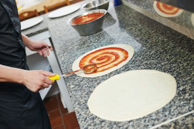 Pizza preparartion