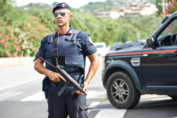 Polícia italiano carabinier — Fotografia de Stock