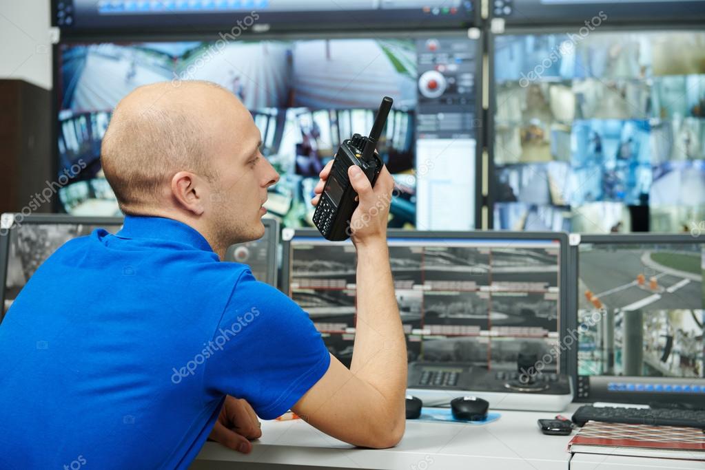 Guard of security video surveillance — Stock Photo © kalinovsky 51837873