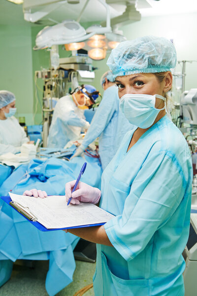 surgeon doctor at operation