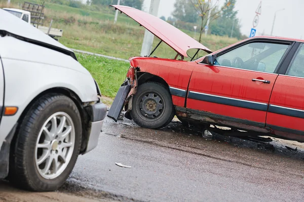 Choque de coche colisión — Foto de Stock