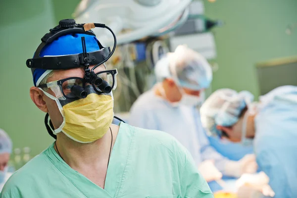 Surgeons team at cardiac surgery operation — Stock Photo, Image