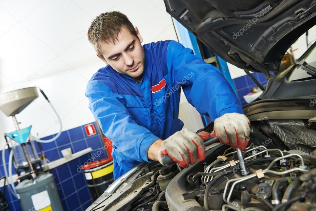 working repairman auto mechanic