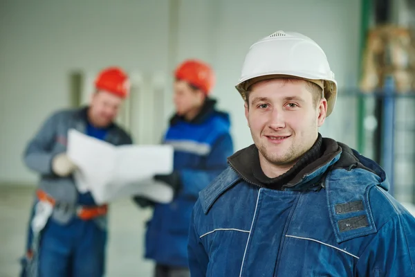 Construction builder worker at site — Stock Photo, Image