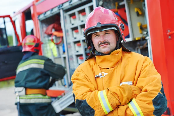 Brandweerman bemanning — Stockfoto