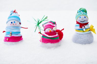 Üç kış kardan adam