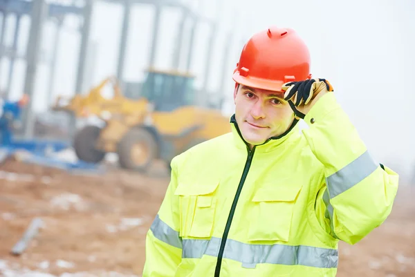 Construction building site foreman — Stock Photo, Image