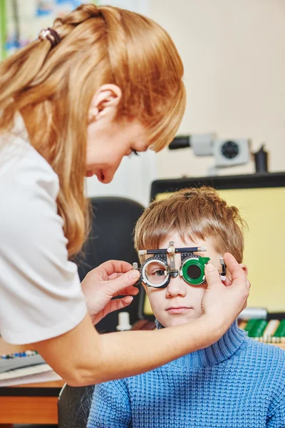 Vyšetření na Oční klinice — Stock fotografie