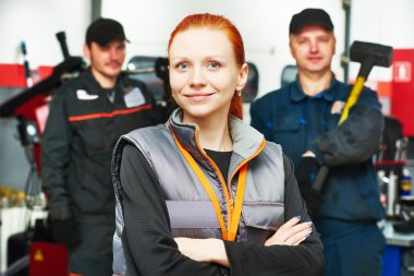 kadın otomobil otomatik mekanik