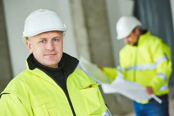 Construction builder worker at site — Stock Photo, Image