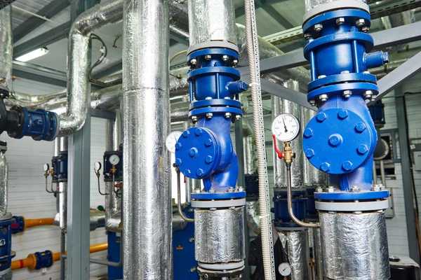 Gas värme system pannrummet utrustning — Stockfoto