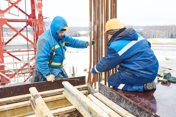 Lavoratori dei cantieri edili — Foto Stock