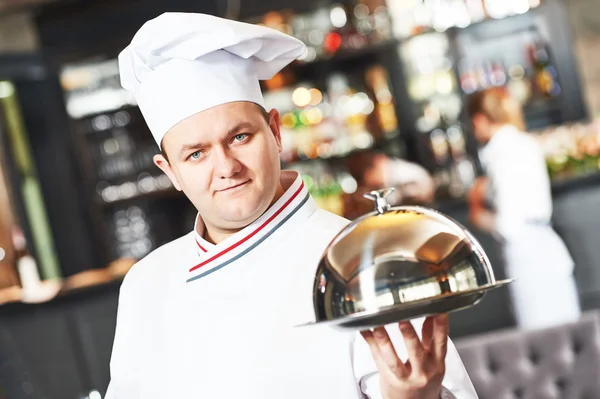 Cook chef at restaurant Stock Image