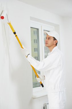 house painter at work clipart