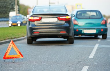 Otomobil araba kazasında çarpışma