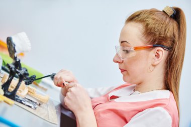 prosthetic dentistry technician clipart