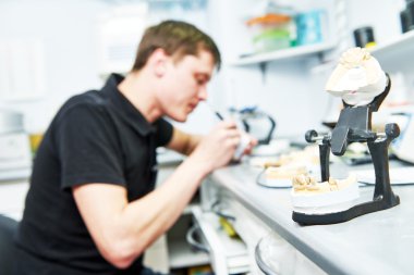 prosthetic dentistry technician clipart