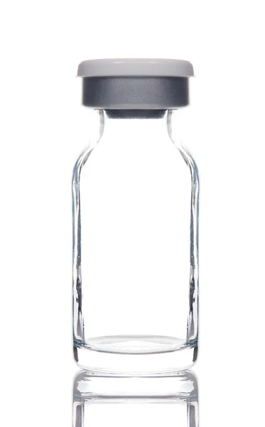 Botella de ampolla de vidrio médica vacía — Foto de Stock