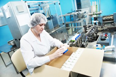 pharmaceutical industrial factory worker clipart