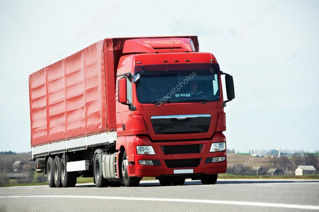 lorry truck on highway road