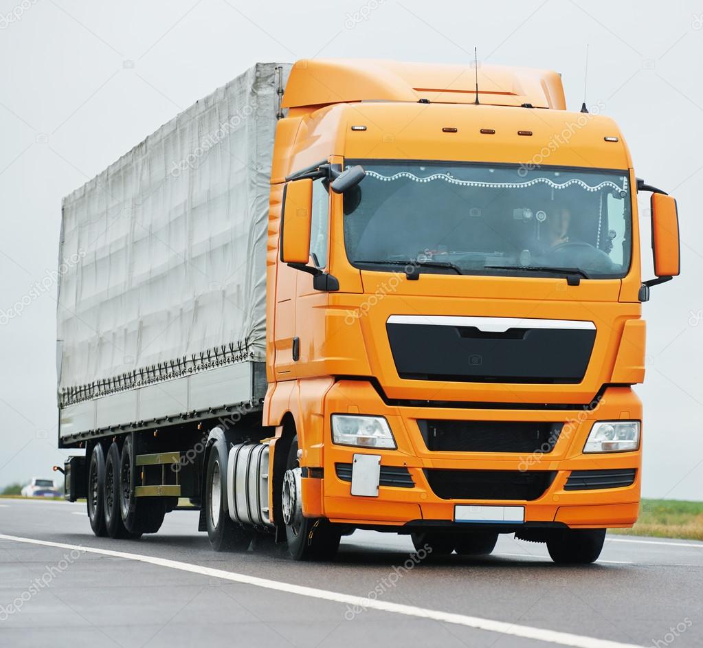 lorry truck on highway road