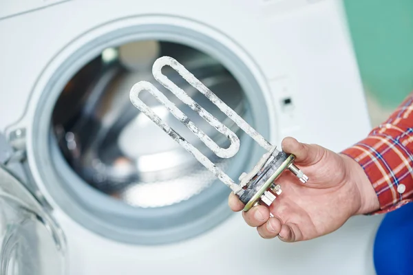 Turbular electric heating element for washing machine — Stock Photo, Image