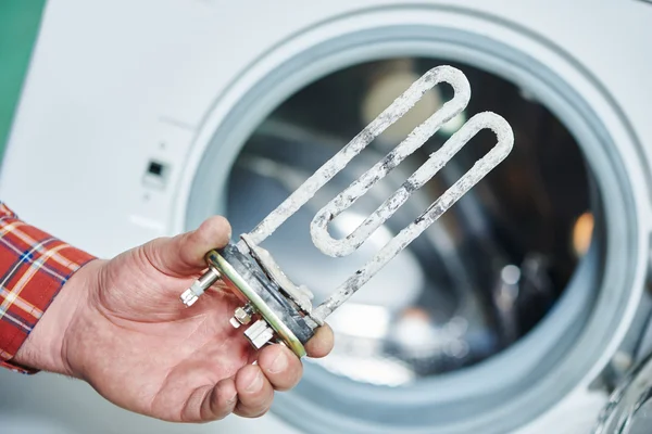 Turbular electric heating element for washing machine — Stock Photo, Image