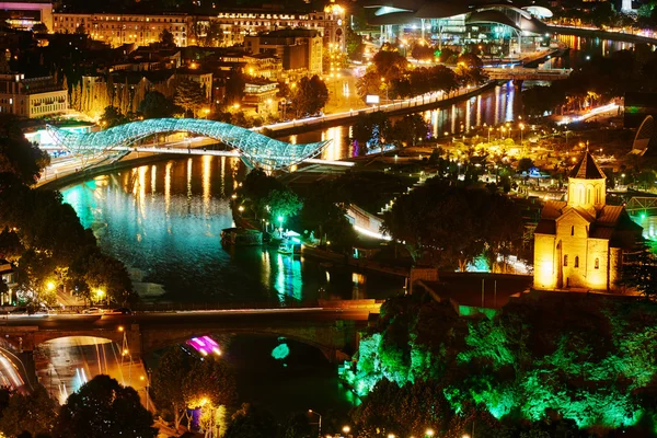 Panoramatický pohled na Tbilisi v Gruzii, Evropa — Stock fotografie