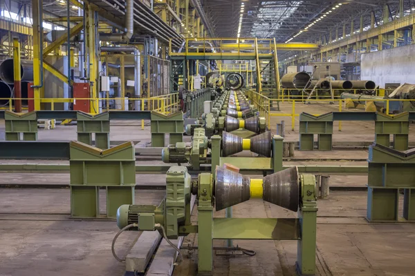 Boru Hattı Boru Hattı Üretimi Metalurji Endüstrisi — Stok fotoğraf